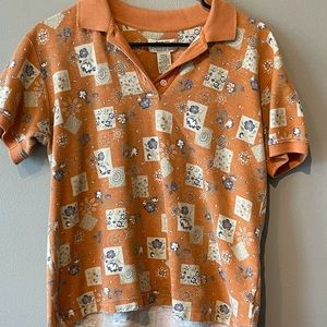 St. John’s Bay Orange Floral Top vintage